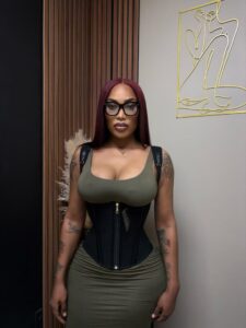 Maison de Sculpt Vest Waist Trainer – Premium Compression Corset (Black & Caramel)